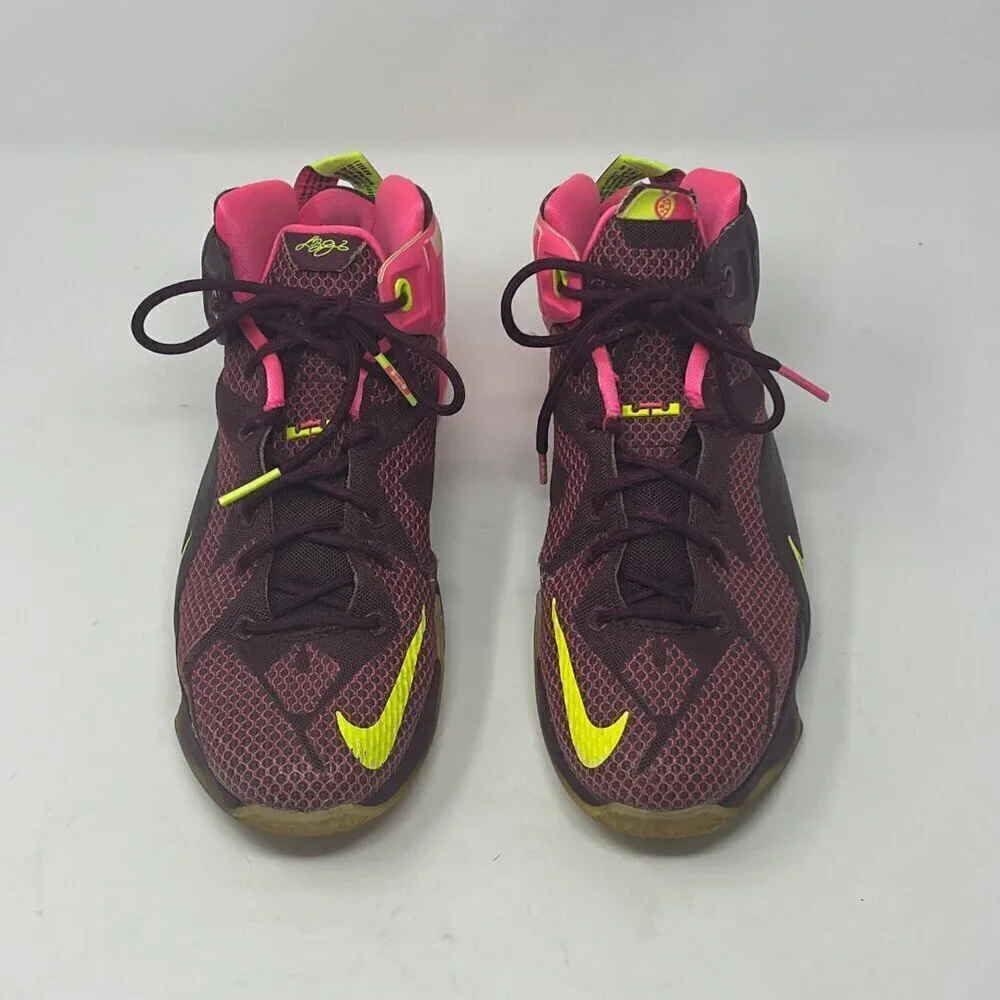 Nike LeBron 12 GS Instinct Basketball Shoes Youth Size 7Y Purple 685181